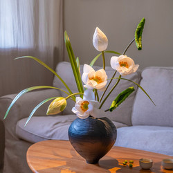Haohong Jingpin Lotus Artificial Flower Arrangement, Light Luxury High-End Song Dynasty Aesthetics, Entrance Hall, Living Room, Dining Table Decoration