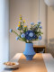 Hydrangea Blueberry Fruit Artificial Bouquet Fake Flowers Dining Table Entrance Living Room Decorative Ornaments High-End Realistic Retro Vase