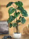 Simulated Monstera Green Plant, Large Floor-Standing Artificial Plant, Indoor Living Room Office High-End Light Luxury Potted Fake Tree