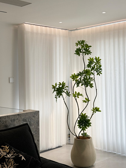 Haohongjingpin Duckbill Tree Artificial Green Plant Indoor Bionic Potted Plant High-End Light Luxury Living Room Large Floor-Standing Fake Plant