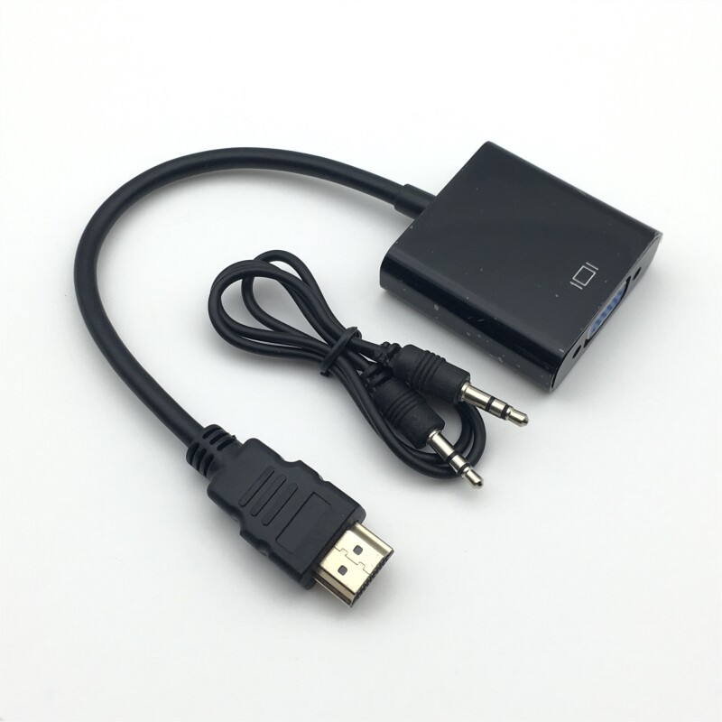 HDMI transfer VGA wire converter with audio interface computer TV notebook projector switching line