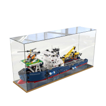 Lego 42064 Marine Resources Exploration Ship Acrylic Display Case LEGO Building Block Model Transparent Dust Cover