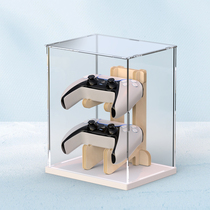 ps5 game controller support double layer birch frame dust cover universal display storage box acrylic transparent accessories