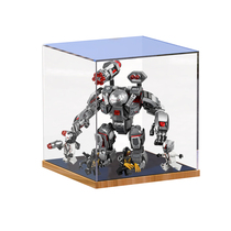 Lego 76124 war machine armed mecha acrylic display box Manual storage transparent dust cover blind box