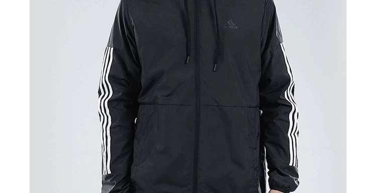 Áo khoác thể thao nam Adidas mới dành cho sinh viên thể thao hàng đầu được dệt lỏng chạy bộ áo khoác đào tạo DU5183