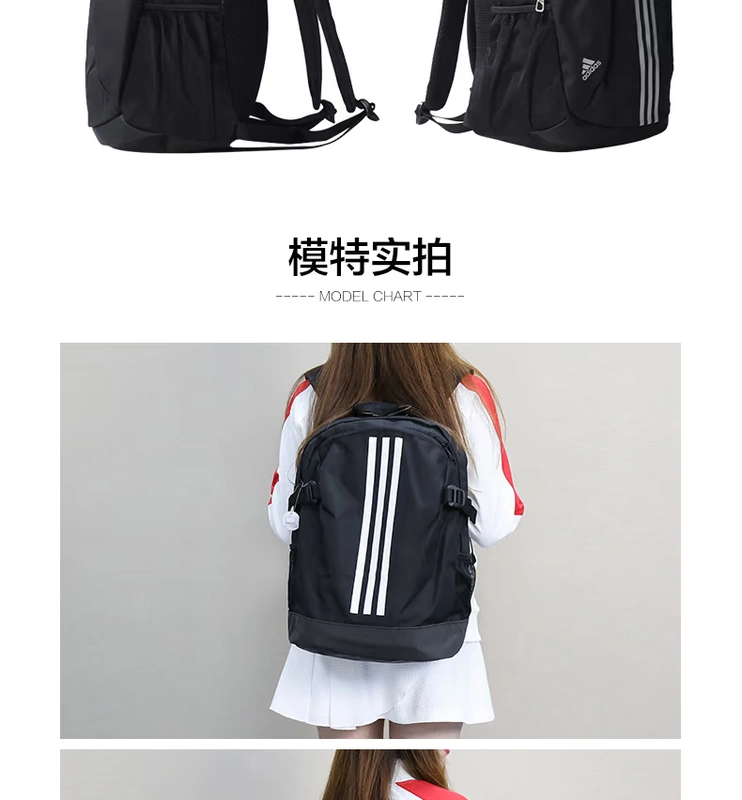 Túi Adidas mới chính hãng cho học sinh trung học cơ sở nam và nữ túi đeo vai du lịch thể thao túi lớn ba lô balo samsonite