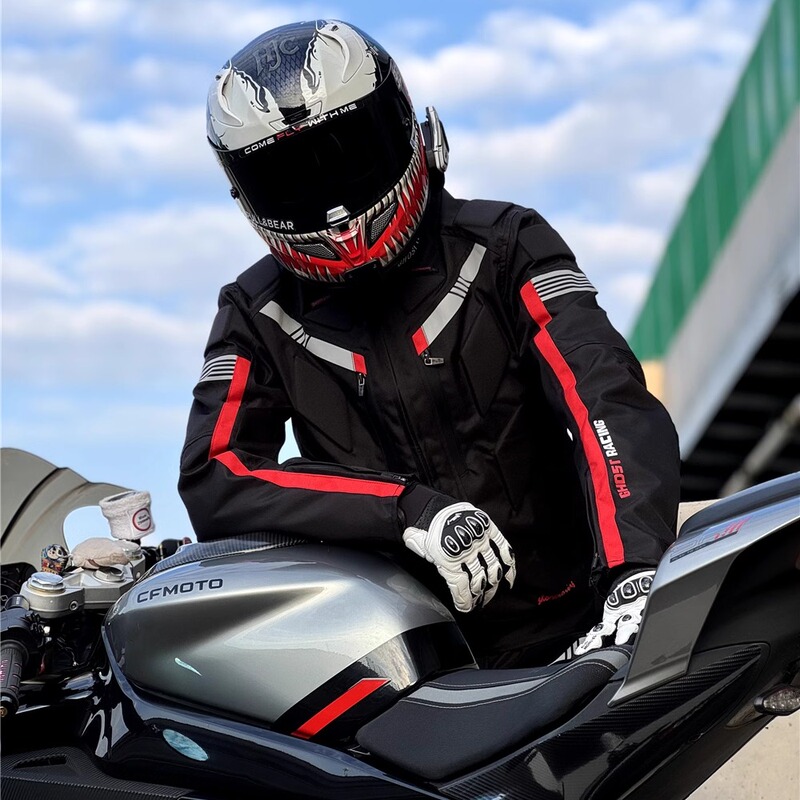 Motorcycle Riding Suit Set, Mesh Clothing, Warm, Water-Repellent, Anti-Fall, Motorcycle Racing Suit, Rider Rally Clothing, All Seasons