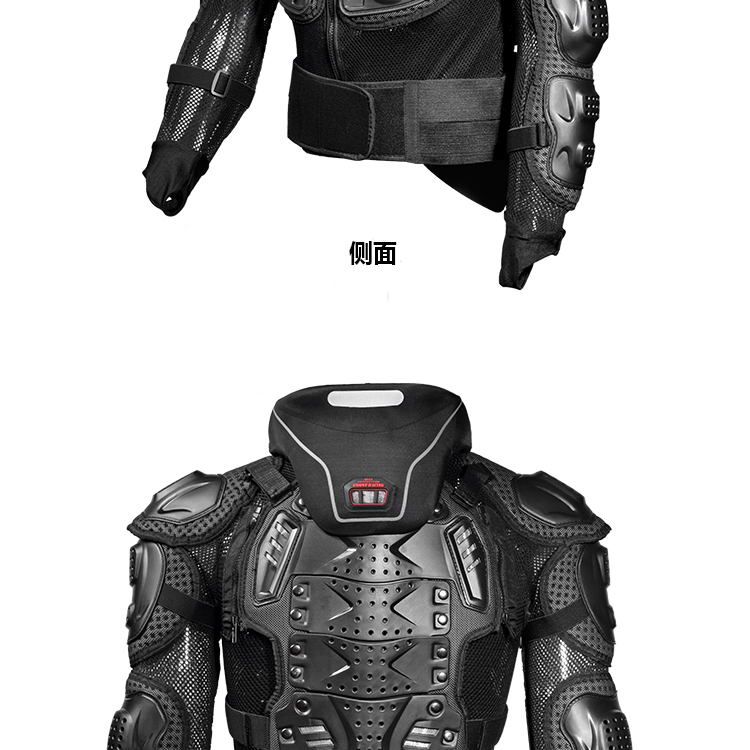 GHOST RACING áo giáp áo giáp đua xe đầu máy phù hợp cưỡi khuỷu tay miếng đệm bảo vệ ngực với cổ - Xe máy Rider thiết bị đai quấn đầu gối