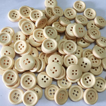 100 Grain Package Baking Varnish Upper Color Log Button 4 Holes Round Wood Button Handmade Diy Clothing Quilt Cover Accessories