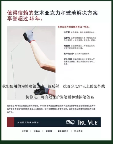 Ультрафиолетовый музей, стеклянный защитный мел