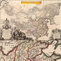 (Map) Western high-definition map of the mid-Qing Dynasty (English)