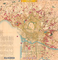 (Map) High-definition full map of the street layout of Tokyo Castle in Edo Castle during the Ansei Period