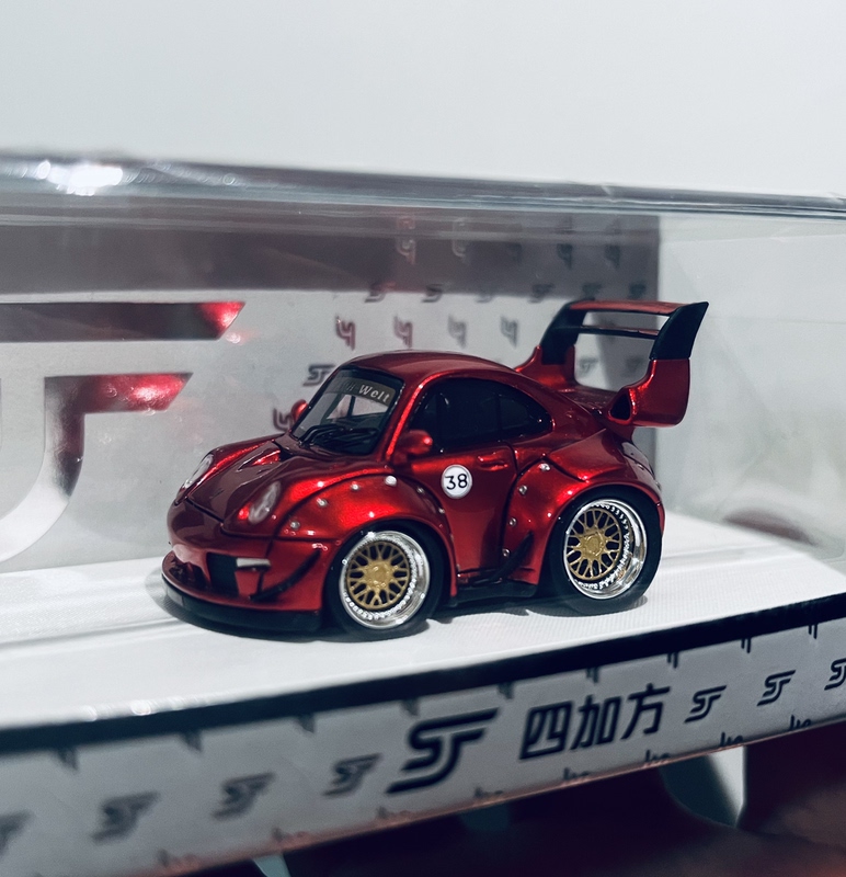 Sjf 1/64 Porsche 993Rwb Widebody Flame Firebird Egg Car Q Car Limited Edition 499 Resin Car Model