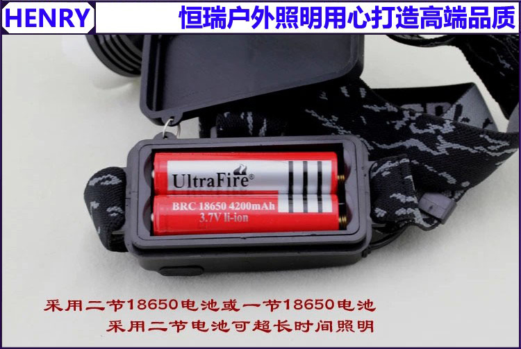 Đèn pha L2 chính hãng sạc sáng 10W ánh sáng trắng ngoài trời đèn câu cá đèn của thợ mỏ chói tầm xa đèn pin điện quang