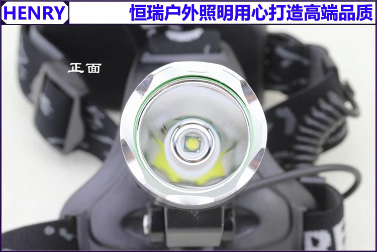 Đèn pha L2 chính hãng sạc sáng 10W ánh sáng trắng ngoài trời đèn câu cá đèn của thợ mỏ chói tầm xa đèn pin điện quang