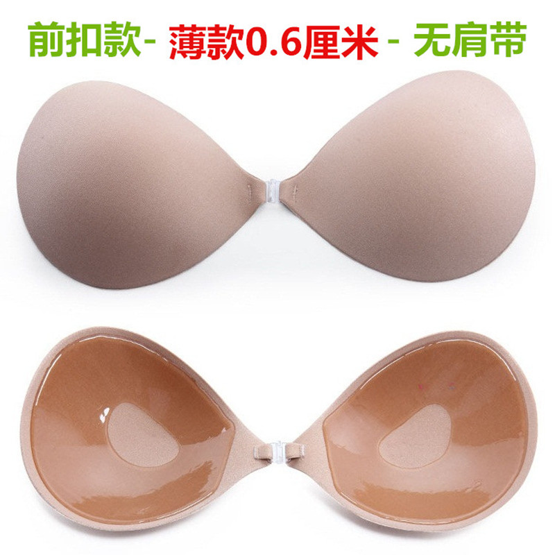 Silicone vô hình áo ngực váy cưới ngực nhỏ dày chống trượt trên vú-top dán phụ nữ dây đeo quây quần lót withno-vai.