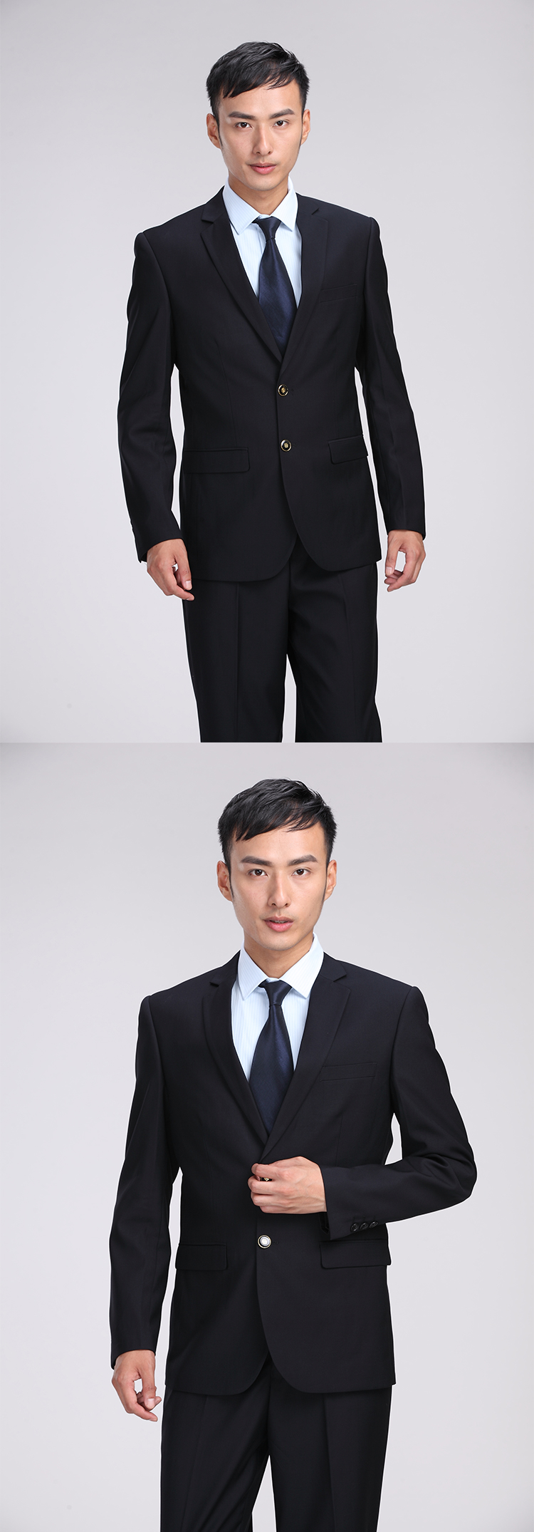 Yihao áo mới di động áo khoác dài tay áo mùa xuân và mùa thu phù hợp với đồng phục nam mùa xuân bộ vest nam