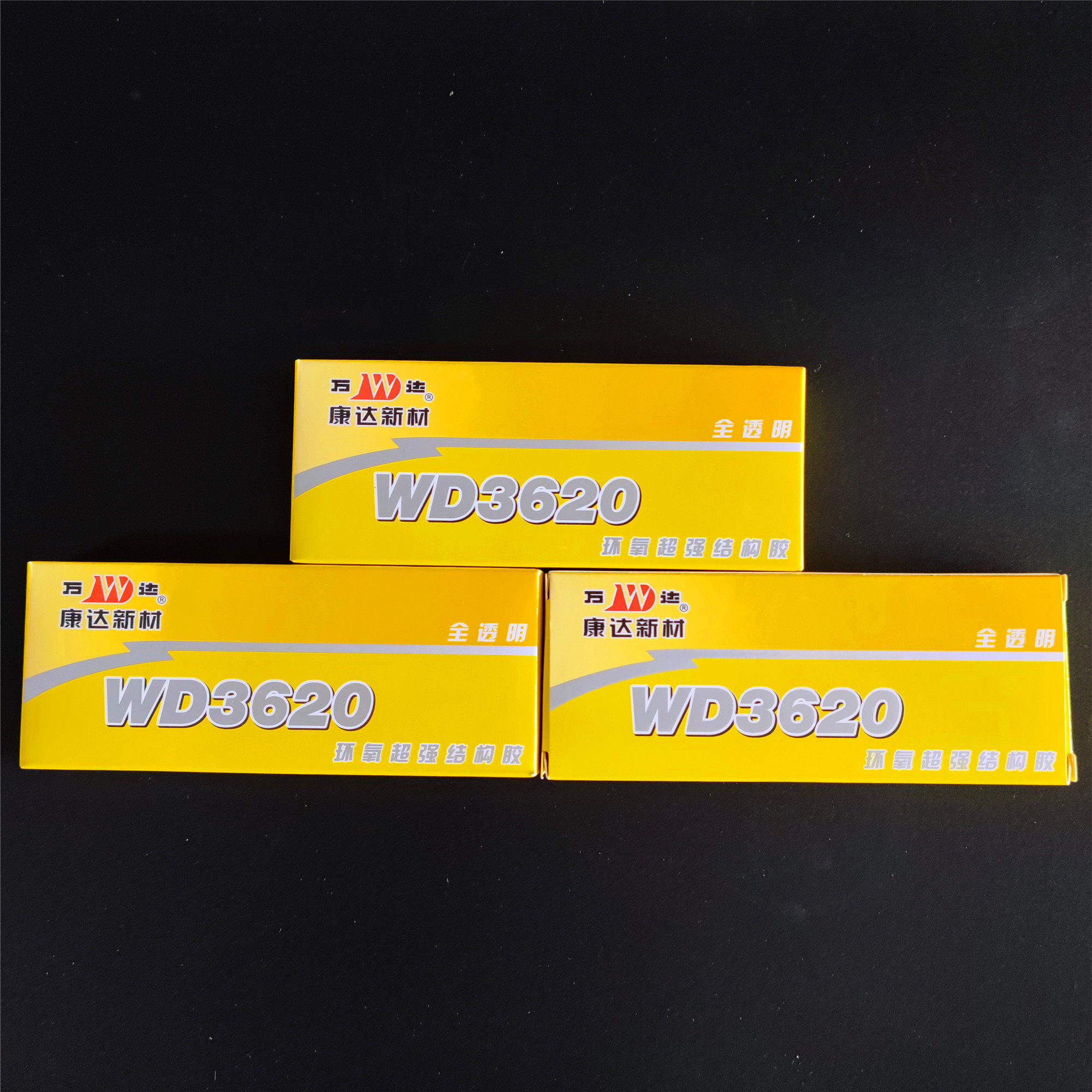 Shanghai Kangda Wanda brand WD3620 epoxy super strong structural glue transparent AB glue 80g plastic metal ceramic