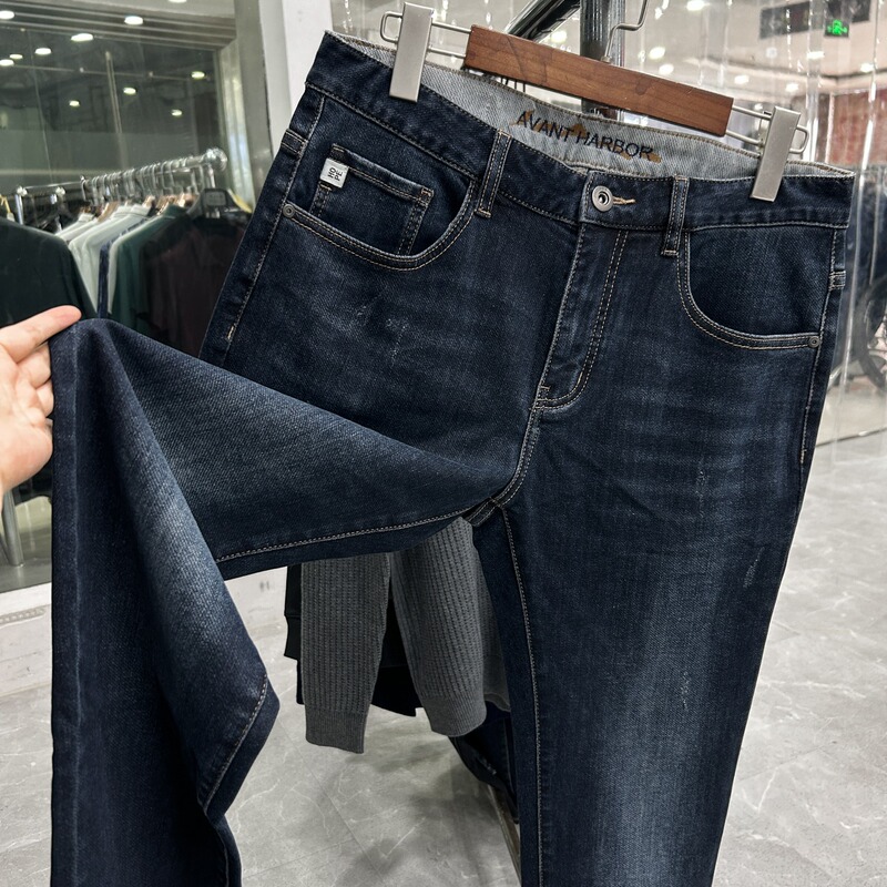 【H Brand】Gray and Blue Tones! Limited Quantity! Act Fast! Brand Authentic Surplus Stock, Cut Label Men's Autumn and Winter Jeans 【H Brand】Gray and Blue Tones! Limited Quantity! Act Fast! Brand Authentic Surplus Stock, Cut Label Men's Autumn and Winter Jeans