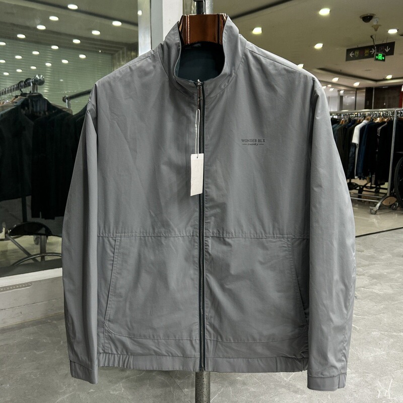 【H Brand】Super Cool! Youthful Spirit! Urban and Dynamic Style! Branded Label-Cut Men's Spring Thin Jacket