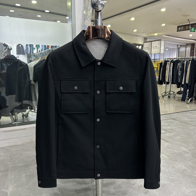 【Mall Surplus Stock】Rare Black Color! Slim and Stylish, Makes You Look Taller! Men's Autumn and Winter Thick Versatile Casual Jacket 【Mall Surplus Stock】Rare Black Color! Slim and Stylish, Makes You Look Taller! Men's Autumn and Winter Thick Versatile Casual Jacket
