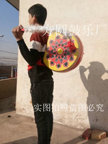 Tibetan drum back Tian drum Inspiring master drum D-type drum back drum Tibetan dance drum with drum sticks