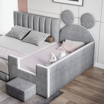 Childrens bed boy single widening stitching side bed girl small bed soft bag baby spell big bed baby bed artifact