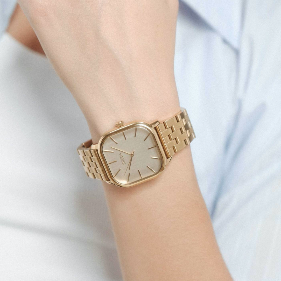 American BREDA Visser retro square neutral cool wind handsome boyfriend watch couple watch