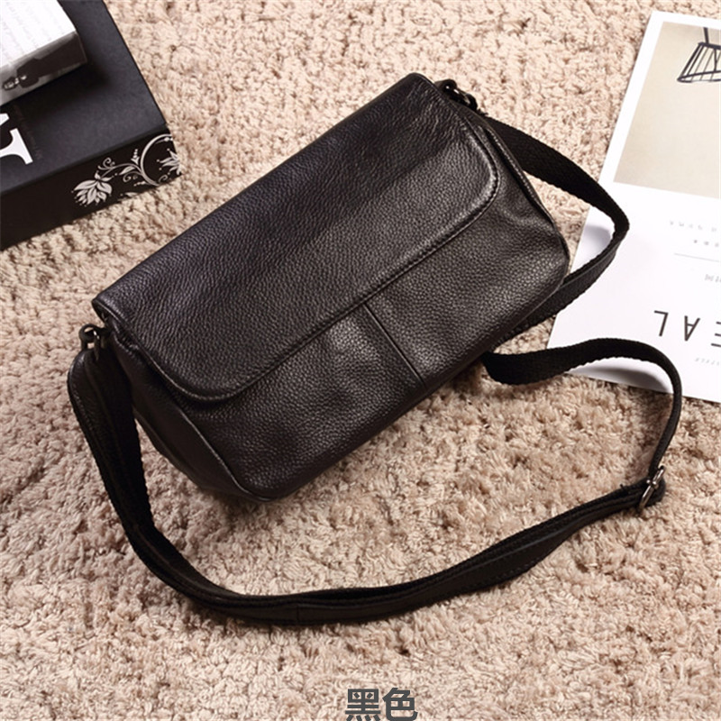Special Price New Retro Genuine Leather Small Girl Bag Flip Single Shoulder Bag Casual Diagonal Baotou Layer Bull Leather Women Bag