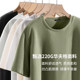 T-Shirt Men's Summer 220g Heavyweight Waffle Round Neck Short-Sleeved Men's Trendy Brand Loose Casual Breathable Shirt