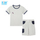 Short Sleeve Shorts Set Summer Màu Cầu Trẻ em ăn mặc cho trẻ em lớn Kids Ski Thể thao Casual Set.