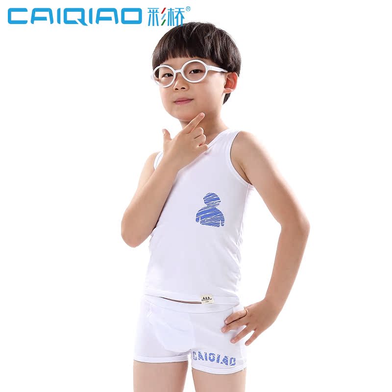 Zz cậu bé bông vest mùa hè childrens quần lót vest đặt trong bộ vest cậu bé sinh cậu bé lớn không tay.