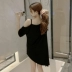 . Đồ ngủ nữ mùa hè sexy váy hở lưng cô gái đơn giản có thể mặc váy ngủ nữ mùa hè phiên bản hàn quốc - Đêm đầm