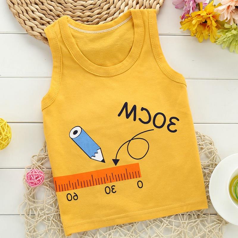 . Sling sơ sinh thoải mái cho trẻ em Hàn Quốc phiên bản của vest mềm tay giữa con T-shirt mùa hè sản phẩm mới nam và cô gái nhỏ.