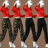 Траверс танцевальная одежда нового стиля костюма осень и зимняя мода спортивная фитнеса танцевальная одежда Ян Липвинг Сквал Танцевальница Женщины