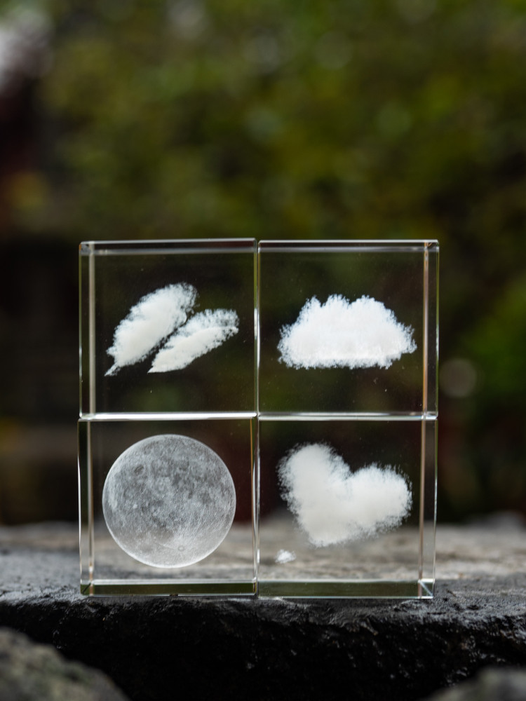 Sky cloud cube ornaments Literary couple gifts Birthday Valentine's Day Tanabata gift creative desktop decorations
