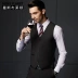 Mans Brighton Business Quý ông lịch lãm Bộ vest mỏng Nam Anh Áo len nam Vest D745209 - Dệt kim Vest