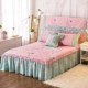 Chất liệu cotton mền có đệm lót giường trải giường váy giường đẹp	