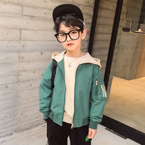  Boys spring jackets childrens jackets 2021 new Zhongda childrens spring and autumn western-style Korean tops boys tide
