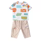 Летняя одежда, детский комплект для мальчиков, 2020, популярно в интернете, в западном стиле, подходит для подростков, в корейском стиле, детская одежда