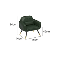 Чернильный зеленый одиночный диван