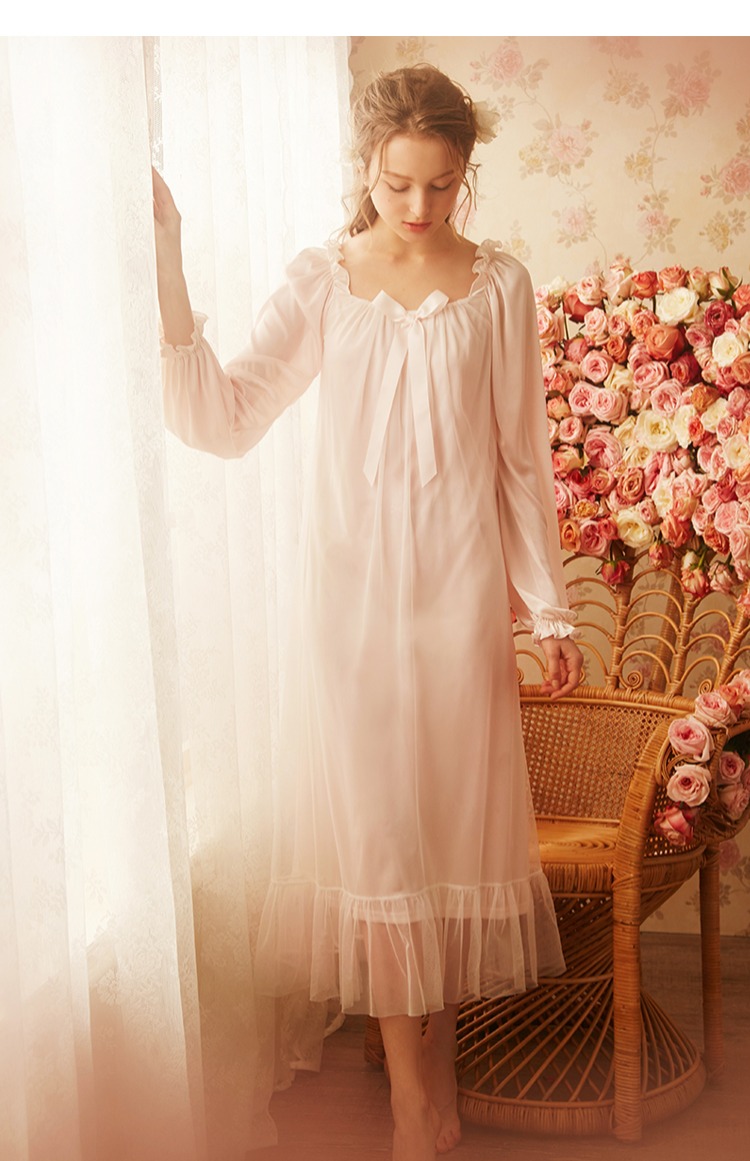Váy ngủ nữ RoseTree gợi cảm mùa xuân hè hè ngọt ngào và đáng yêu phiên bản Hàn Quốc của bộ đồ ngủ công chúa lưới lụa đêm váy cho người trung niên