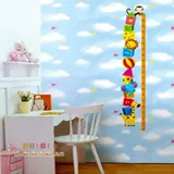 Съемный детский мультяшный ростомер на стену, наклейка, наклейки