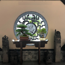 Bluestone carved window grilles marble retro decoration transparent carving more than one year flowers bloom rich relief blessing window grilles empty walls