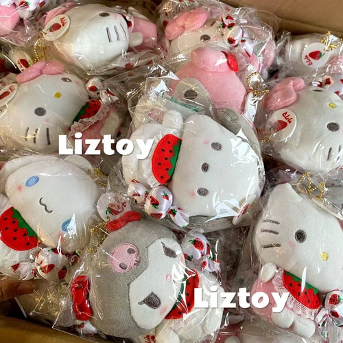 Sanrio, японская оригинальная клубника, плюшевая подвеска