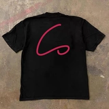 Хлопковая футболка с коротким рукавом для влюбленных, 260 грамм, в американском стиле, оверсайз, короткий рукав