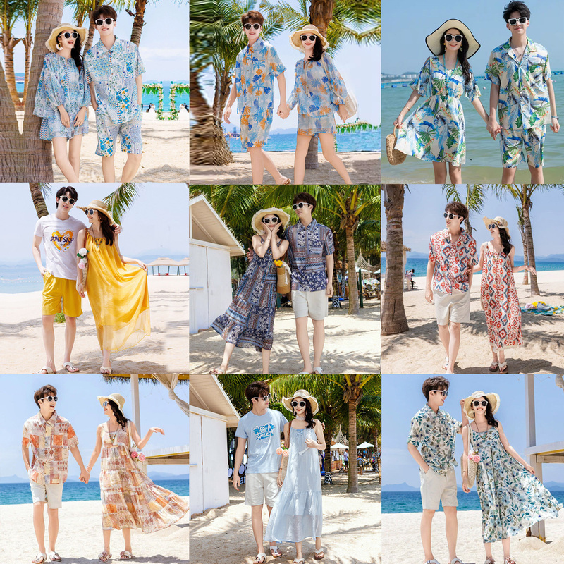 Beach Couple Outfits for Summer Vacation, Plus-Size Dresses for Women, Honeymoon, Super Fairy-Like, Seaside Travel, Sanya, Thailand Clothing Set Beach Couple Outfits for Summer Vacation, Plus-Size Dresses for Women, Honeymoon, Super Fairy-Like, Seaside Travel, Sanya, Thailand Clothing Set