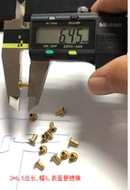 Brass fully hollow nickel-plated rivet 3*6 cap diameter 6MM 16 yuan one thousand