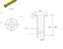 3 5*0 15*11 total length brass hollow rivets pickling 24 yuan 1000 including shipping and excluding tax
