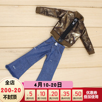 DBS Blythe small cloth doll clothes jacket jeans suit az Lijia ob24 Tangfruit little cloth clothes